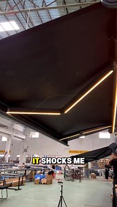 7.6K views · 71 reactions | This is a modern outdoor LED awning, retractable with remote control and built-in LED lighting#awning #pergola #awnings #canopy #outdoor #architecture #design #outdoorliving #pergolas #shade #home #tente #aluminium #patio #fyp #decor #homedecor | Davis Awning Factory Since 1992 | Facebook