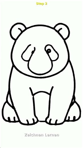 Easy panda bear Drawing Tutorial