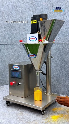 🌿 Auger Filling Machine for Haldi Powder Packing 🏭⚡
