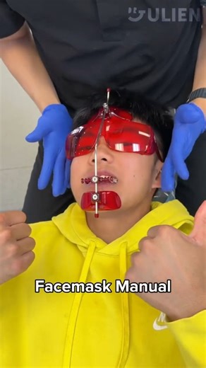 Dr. Julien 닥터줄리엔 on Instagram: "🦷😬 Orthodontic Facemask (Reverse Pull Headgear) Used to guide jaw growth in underbite (Class III) cases—especially effective in growing patients. 🔹 What it does • Applies forward force to the upper jaw (maxilla) • Helps improve bite relationship & facial balance • Early treatment = better growth control 🔹 How to wear • Typically 12–14 hours/day (after school + during sleep) • Consistency is key 🔑 🔹 What to expect • M