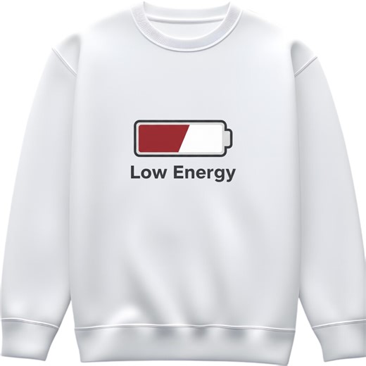 Low Energy Battery Shirt – Minimal Graphic Typography Tee for Everyday Mood Wear - Etsy