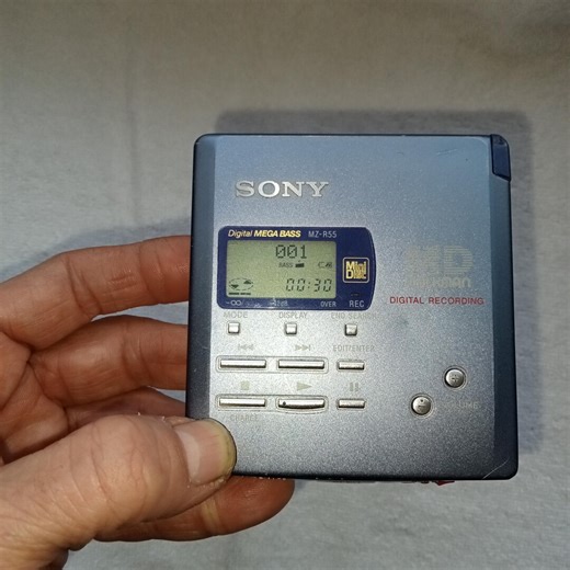 Working Vintage Minidisc Recording ,sony Walkman Mz-r55,player MD Compact , Digital Sound Reset, Japanese Quality,no Battery - Etsy