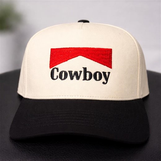 Cowboy Embroidery Design | Western Hat Embroidery File | Vintage Cowboy Patch Design | Trucker Hat Embroidery | Western Boutique Embroidery - Etsy