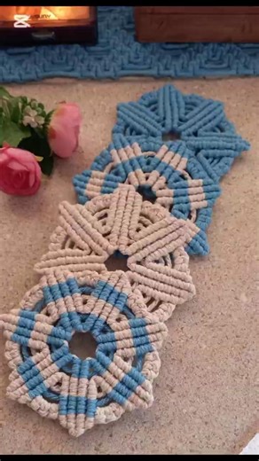 DIY Macrame Coasters