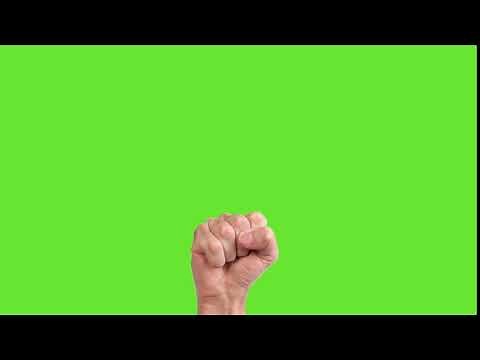 Free Green Screen: Knocking on screen, animated with sound. Link to download in description.
