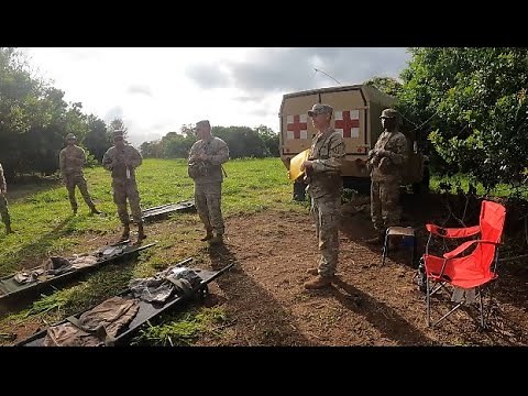 EFMB EVAC Tasks 6+7 Load and Unload an Evacuation Platform