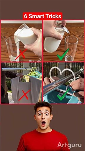 Wow😲 Ye 6 Smart Tricks Har Ghar Me Kaam Aayengi. #dailyhacks #lifetips #indianhacks