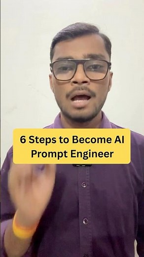 6 Steps To Become AI Prompt Engineer | #aitools2026 #aiprompts #aimastery #aishorts #aivideo