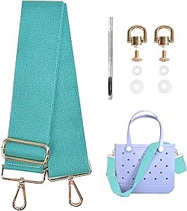 Canvas Bag Strap for Bogg Bag Accessories, 2" Width 28-52" Length Adjustable Canvas Strap for Beach Bag, Avocado