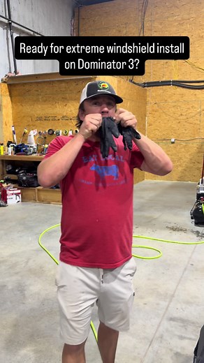 Extreme PDS windshield installation team working on #Dominator 3 ahead of PEAK #TORNADO SZN