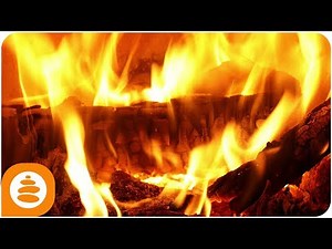 Fireplace 4k, Relaxing Music, Calming Music, Guitar, Fireplace Sounds - 0016