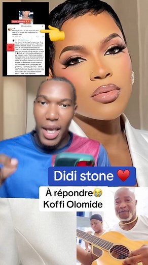 480K views · 13K reactions | Didi stone répond à Koffi olomide dans un commentaire #congo | Guech officiel | Facebook
