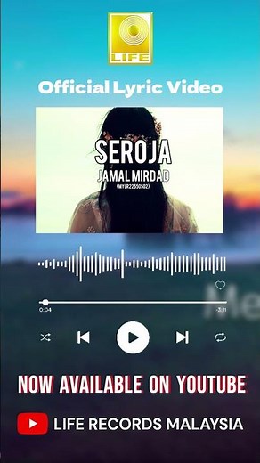 Seroja Official Lyric Video is now available on YouTube!