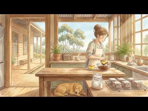 Making Lamingtons 🇦🇺 | Ghibli Style ASMR | Relaxing Australian Summer Baking