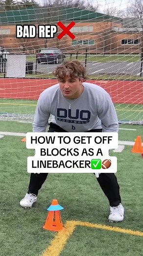 How to NEVER GET BLOCKED as a Linebacker✅🏈 Steer the shoulder using good pad level and leverage💪 D1 Linebacker @stevencmielewski Be sure to grab a 5⭐️ Football Package Linebacker Edition for INSANE GAINZ this off season💎🧃 . . . . . #football #fb #linebacker #LB #LBdrills #d1football #d1linebacker #hsfb #cfb #d1FB #nfl #5starfootballpackage #fyp #fbtok