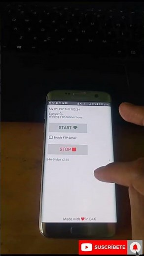 Conectando el móvil a b4a listos para crear apps Android!!