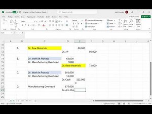 Managerial Accounting Chapter 3 Problems