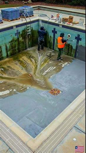 From Abandoned Pool to Mirror-Clear Luxury | Satisfying Pool Restoration Timelapse