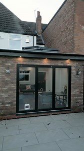 Take a look at this beautiful extension that we had the pleasure of constructing in King’s Heath 😍 The HUGE new living space features sleek black windows and a bifolding door, a very aesthetically pleasing lantern roof and both internal & external spotlights 💡 At West Midlands Double Glazing…we really mean it when we say that we take any home improvement project from start to finish. 🏠 Single Storey Extensions 🏠 Double Storey Extensions 🏠 Kitchen Extensions 🏠 Garage Conversions 🏠 Loft Con