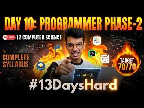 Programmer Phase-2 (P1): Programs m MAHARATH! 🔥 | Day 10: #13DaysHard | Nitin Paliwal