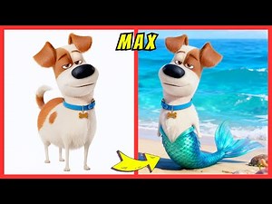 🧜‍♀️ THE SECRET LIFE OF PETS CHARACTERS AS LITTLE MERMAIDS 🐶🐚🌊