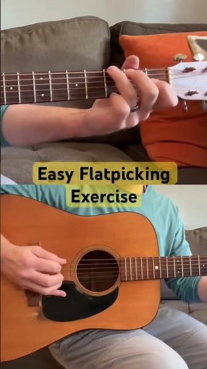 Easy Flatpicking Exercise #flatpicking #bluegrassguitar #acousticguitar