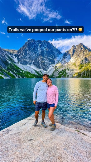 Katherine & Derrick Merwin | Colorado Adventure Couple on Instagram: "Who can guess what I ~actually~ asked him? 🤭 ✅ Follow us @the.guidebook for the best hikes, campsites, and outdoor tips to fuel your next adventure. 📌 Tips for Responsible Recreation: 🌎 Leave it better than you found it. 🥾 Stay on the trail. 🌲 Do not carve into trees or rocks. ⛺️ Camp on durable surfaces. 🐻 Respect wildlife & keep your distance. 🌻 Don’t disturb or pick wildflowers. 🚮 Pack out your trash & any trash you
