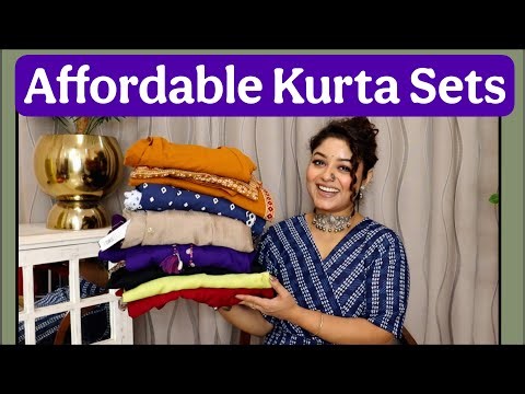Amazon kurta pant haul fusion looks in Budget online shopping with Vaishali Mitra