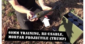 Dropping it like its hot with a vintage 60mm mortar and new TRUMP rounds (VIDEO)