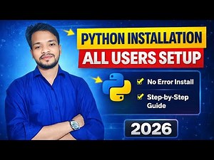 Python Installation for All Users | Step-by-Step Guide (Windows) 2026 | OMG's Campus