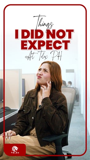 𝐓𝐡𝐢𝐧𝐠𝐬 𝐈 𝐃𝐢𝐝 𝐍𝐨𝐭 𝐄𝐱𝐩𝐞𝐜𝐭 𝐀𝐭 𝐓𝐞𝐥𝐞𝐱! ✨ I walked into Telex expecting a very serious environment, long hours, and constant pressure. What I found was something completely different. Here is what I did not expect at Telex Philippines: • Growth unlocked through training, guidance, and real opportunities • A culture that is fun but professional, where you can enjoy working while still delivering quality results • Instead of panic, I discovered confidence plus one, gained throu