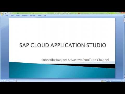 SAP CLOUD APPLICATION STUDIO(SDK) #C4C