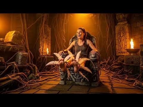 AI Celeb Tickle Challenge Ep.6 – Lara Croft Jungle Explorer Edition | Temple Tickle Trap 🌿👣