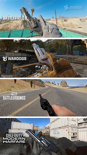 Revolver Pistol - Bf6 vs Wardogs vs PUBG vs MW2019 #battlefield6 #wardogsgame #pubg #modernwarfare