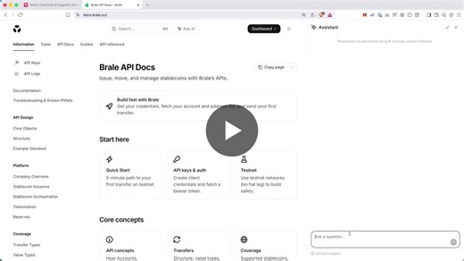 So many API docs are a graveyard of outdated endpoints. We just shipped something a little different at Brale. Tell our new docs what you want to build - like I want streaming payouts on Solana -… | Ben Milne