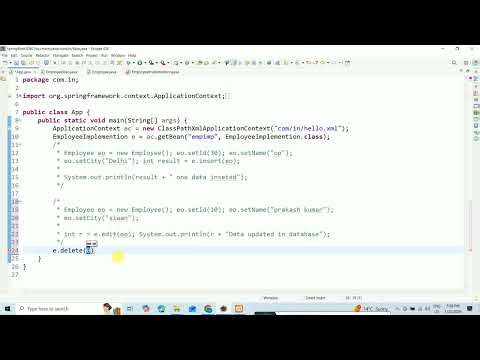 SpringBoot JDBC In CRUD Project 5