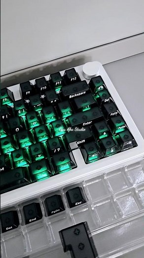 Keycap Black Ninja PC xuyên led Gau Aka Studio #gauakastudio #gauaka #keycappc #xuyenled
