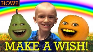 Hey hey hey! If you wish to be big don't belittle. HAHAHA!! Watch our newest HOW2 video with our very special guest JASON, in HOW2 Make-A-Wish Come True!!! Watch it, DO IT! HAHAHA!! | The Annoying Orange