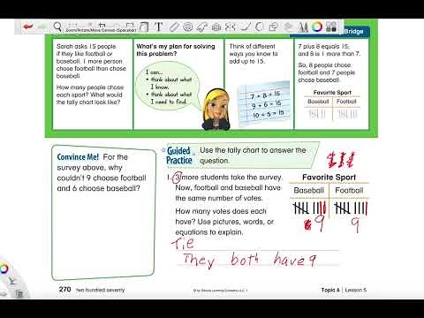 SAVVAS Math Lesson 6-5 (grade 1)