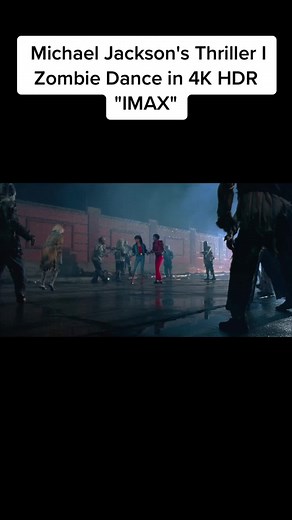 Michael Jackson's Thriller Zombie Dance in 4K HDR IMAX