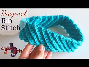 How To Crochet Diagonal Rib Stitch