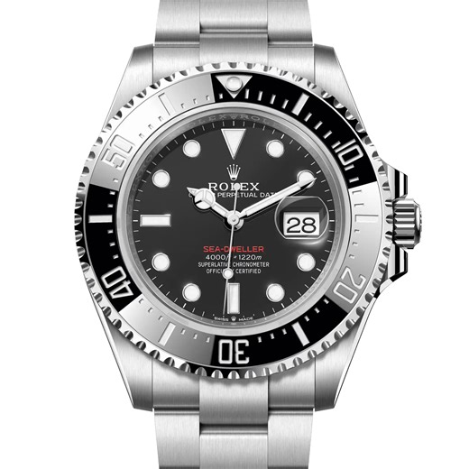 Rolex Sea-Dweller Red Lettering Black Dial 126600 - Pre-owned