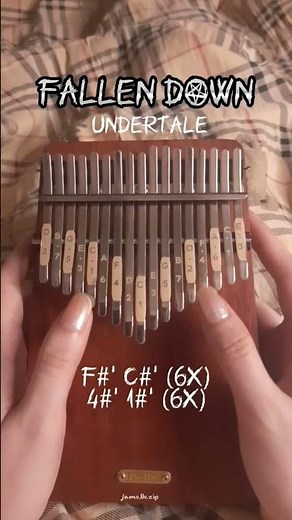 How to play Undertale ost Fallen Down in Kalimba #shorts #kalimbatutorial #kalimba #music #undertale