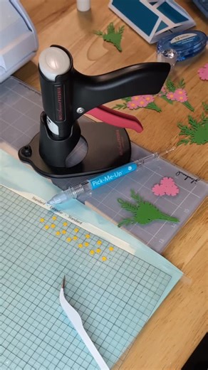 Have you ever tried the Silhouette Pick Me Up Tool? 👀 It’s a small but mighty multi-purpose tool perfect for picking up tiny paper cuts — or holding things right where you need them! ✂️🙌 I always forget about this little tool! 💡 It worked perfect for these tiny flower centers. Working on this week's Crafting Creativity project with a Design by @quietfiredesign #SilhouettePickMeUpTool #SilhouetteStudio #CraftTools #SilhouetteSecretsPlus #SilhouetteCameo #CraftingEssentials #VinylCrafts #PaperC