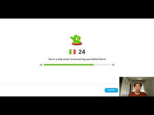 completing the entire Italian course on duolingo - day 2