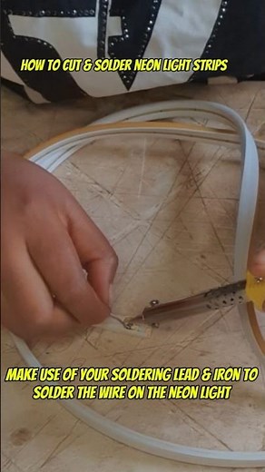 How to solder neon light #youtubetips #neon