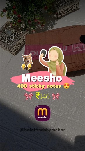 400 Sticky Notes Under ₹150? 😍📚 |#StickyNotes #StudyEssentials #Stationery #StudyWithMe #StudentLife