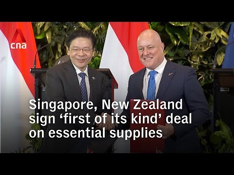 Singapore and New Zealand sign deal to trade essential goods in times of crisis