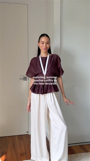 some work / teacher outfit ideas with my new lanyard collection!! 💌 #ootd #fashion #outfit #style