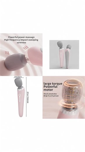 Portable USB Rechargeable Handheld Massager, High-Frequency Vibration Motor, Electric Massage Hammer for Neck Back Leg Waist Muscle Relief #handmassager #womenelectricshaver #usefulgadgets #hottools #epilator #bodycaremusthave #neckandbackmassager #lactationmassager #selfcareproductsmusthaves #viralautomatichaircurler